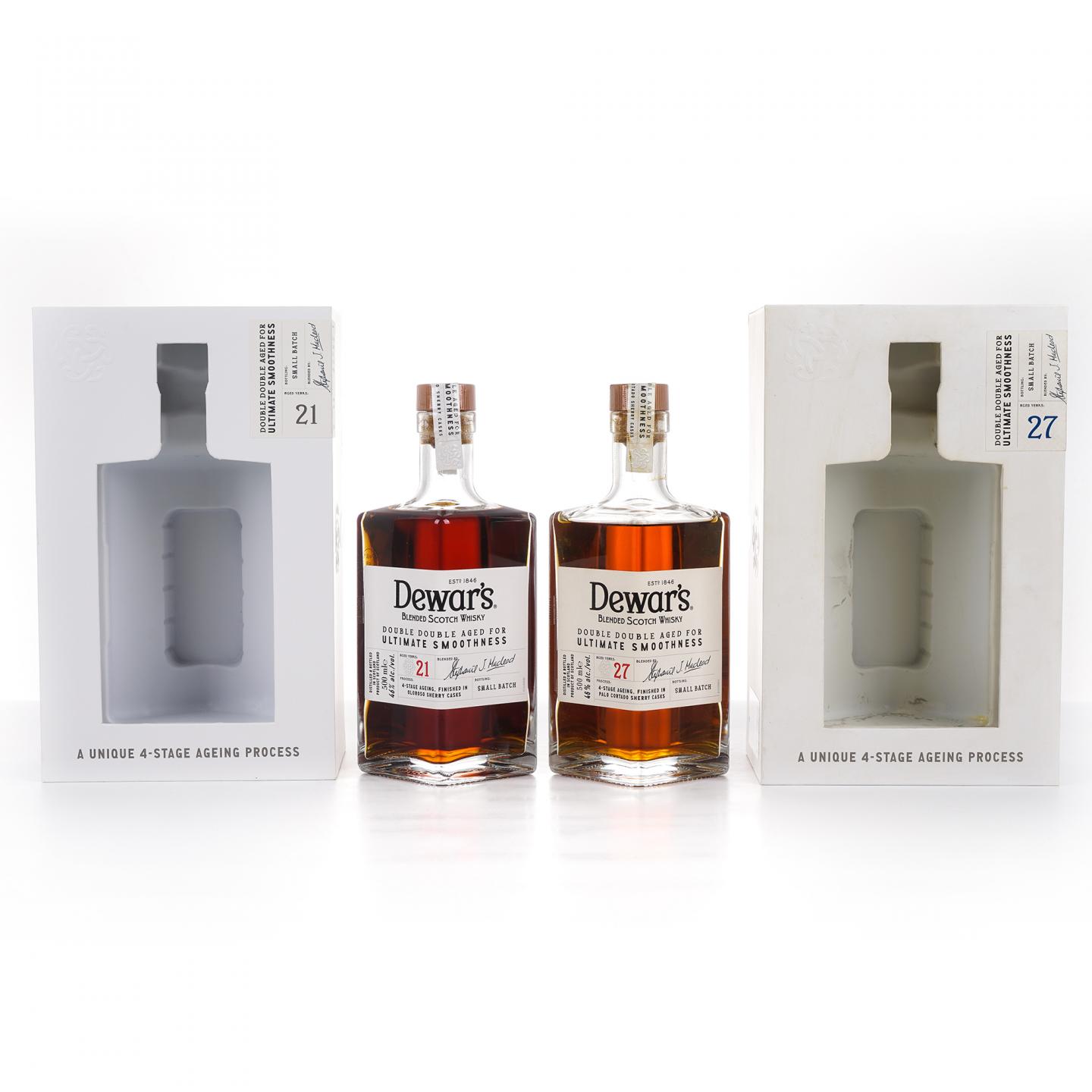 Dewar’s 帝王 21年/27年 Double Double 500ml*2瓶组