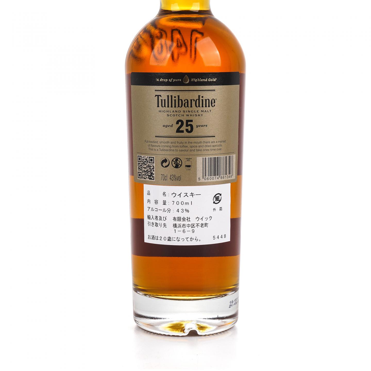 Tullibardine 图里巴丁 25年 43.0%Vol.