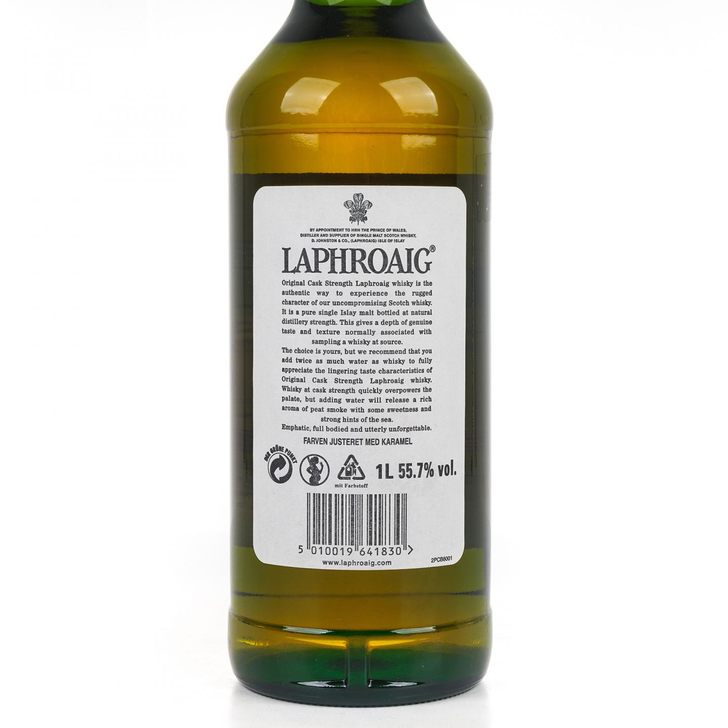 Laphroaig 拉弗格 10年 桶强 小红标 55.7% 1升装