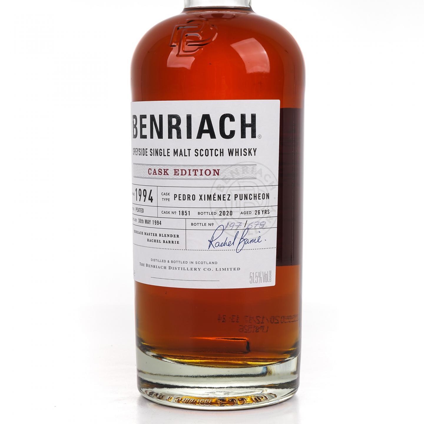 Benriach 本利亚克 26年 1994-2020 雪莉桶#1851 行货