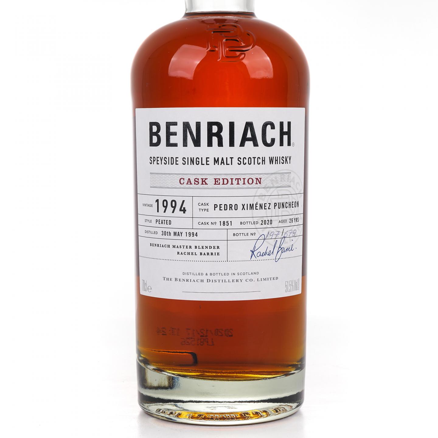 Benriach 本利亚克 26年 1994-2020 雪莉桶#1851 行货