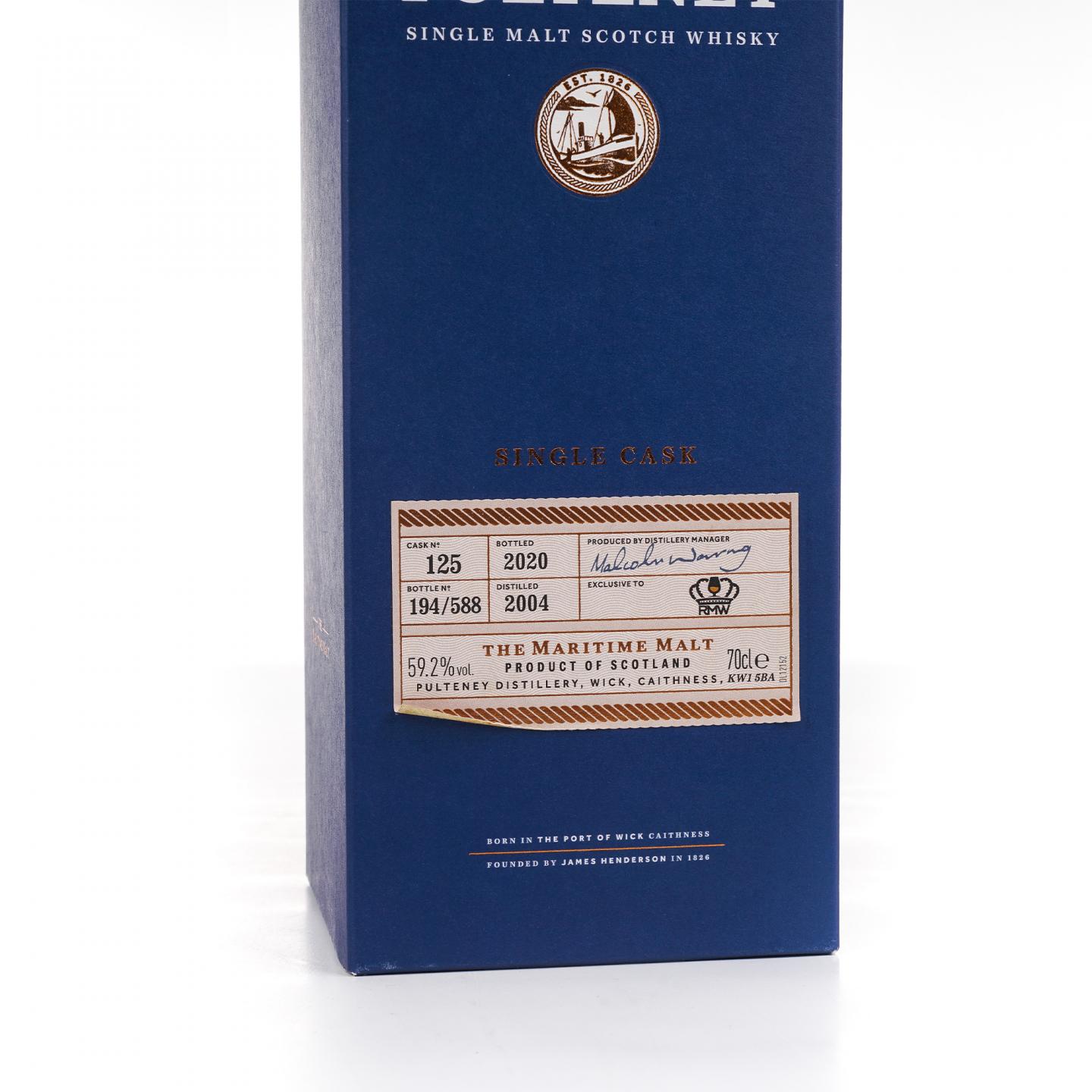 Old Pulteney 老富特尼 2004-2020 单桶#125