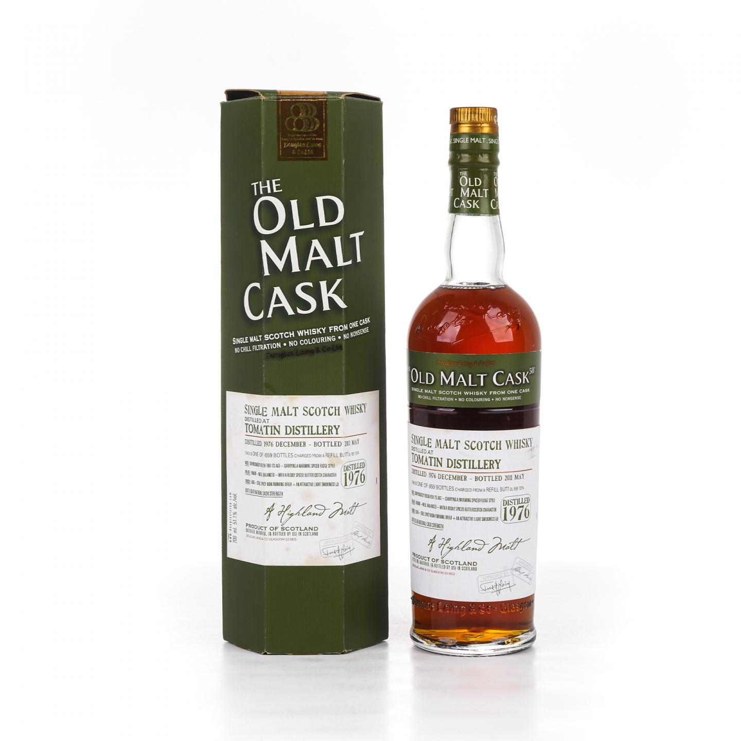 Tomatin 汤马丁 1976-2011 DL Old Malt Cask 单桶桶强