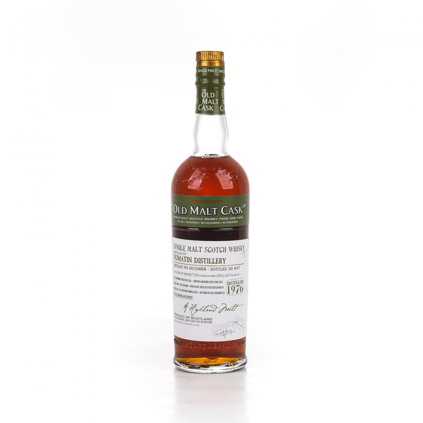 Tomatin 汤马丁 1976-2011 DL Old Malt Cask 单桶桶强