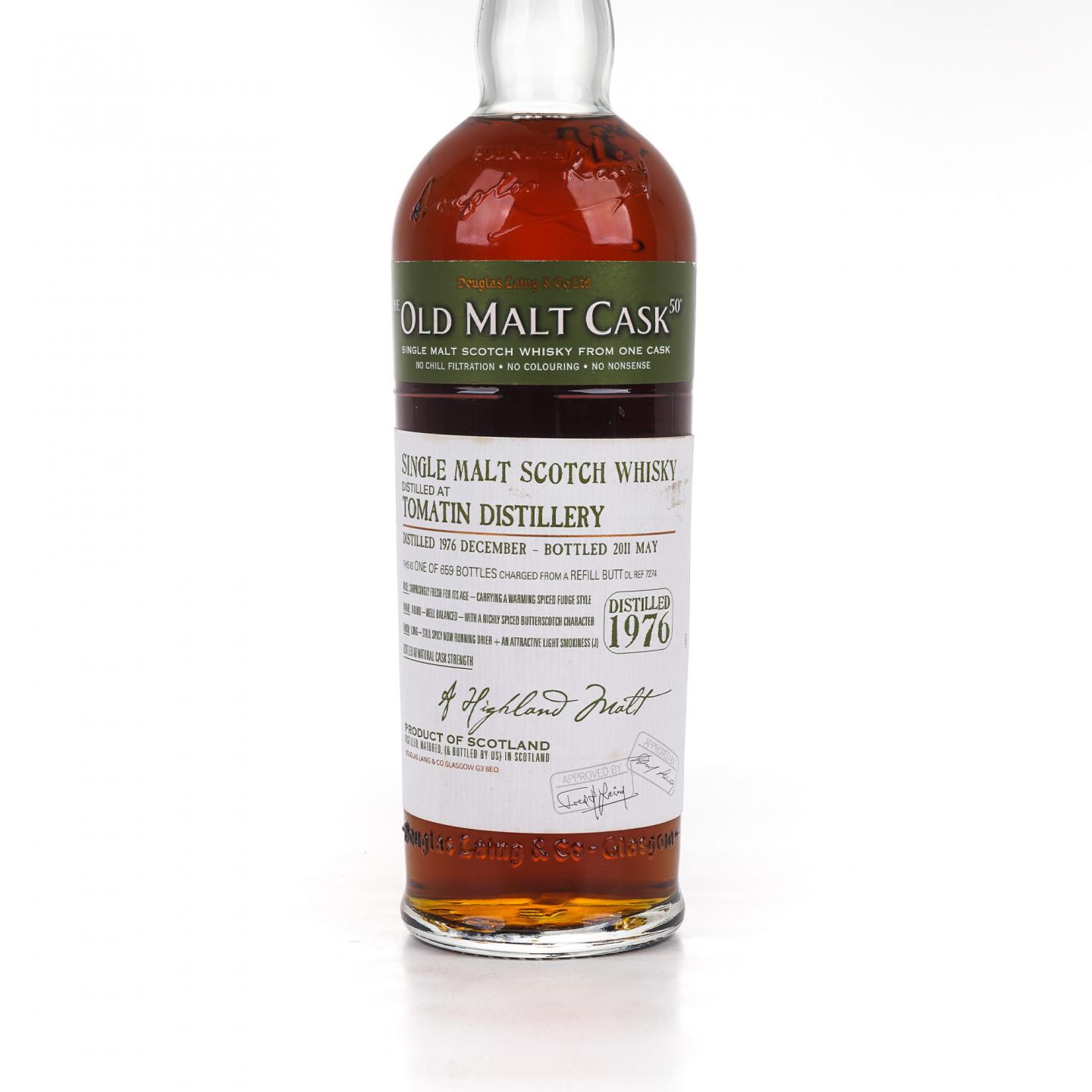 Tomatin 汤马丁 1976-2011 DL Old Malt Cask 单桶桶强