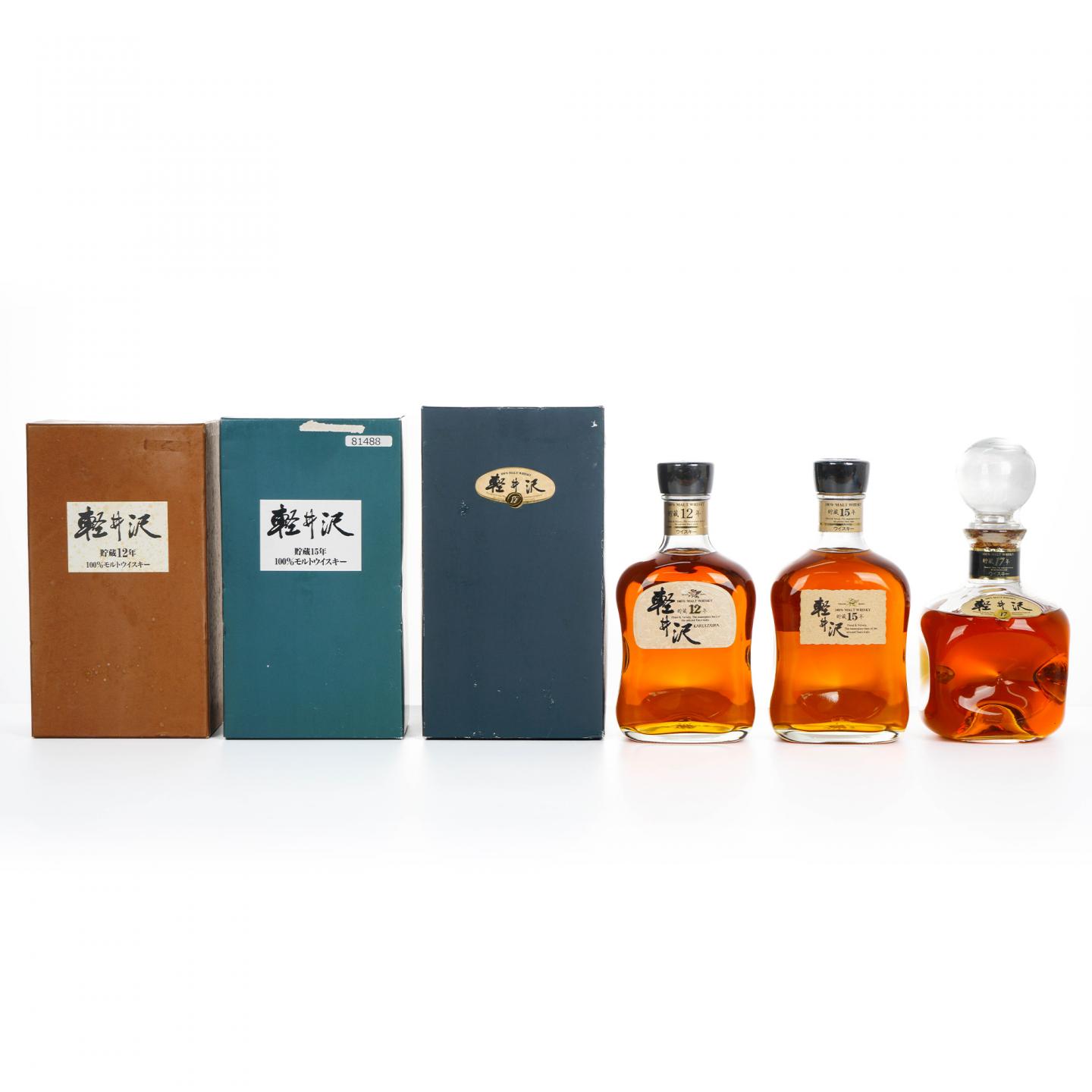 轻井泽 12/15/17年 100% Malt Whisky 3瓶组