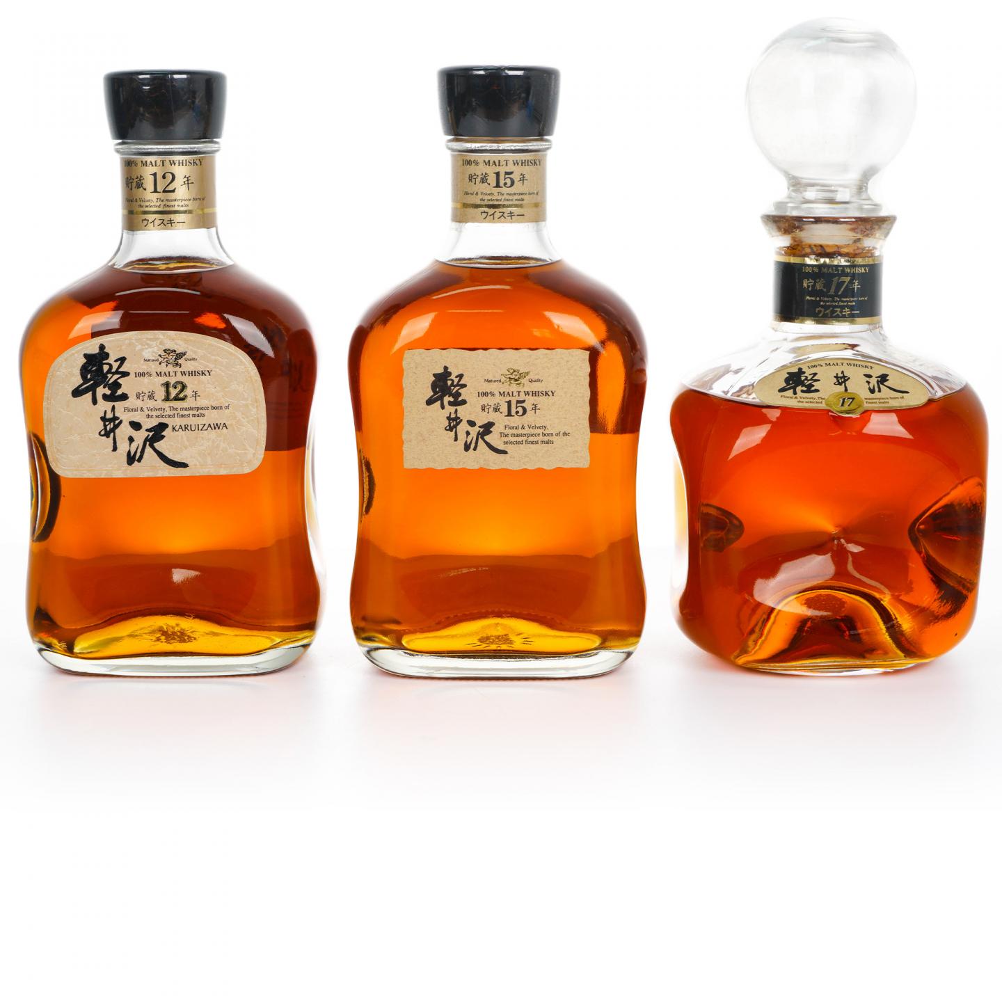 轻井泽 12/15/17年 100% Malt Whisky 3瓶组