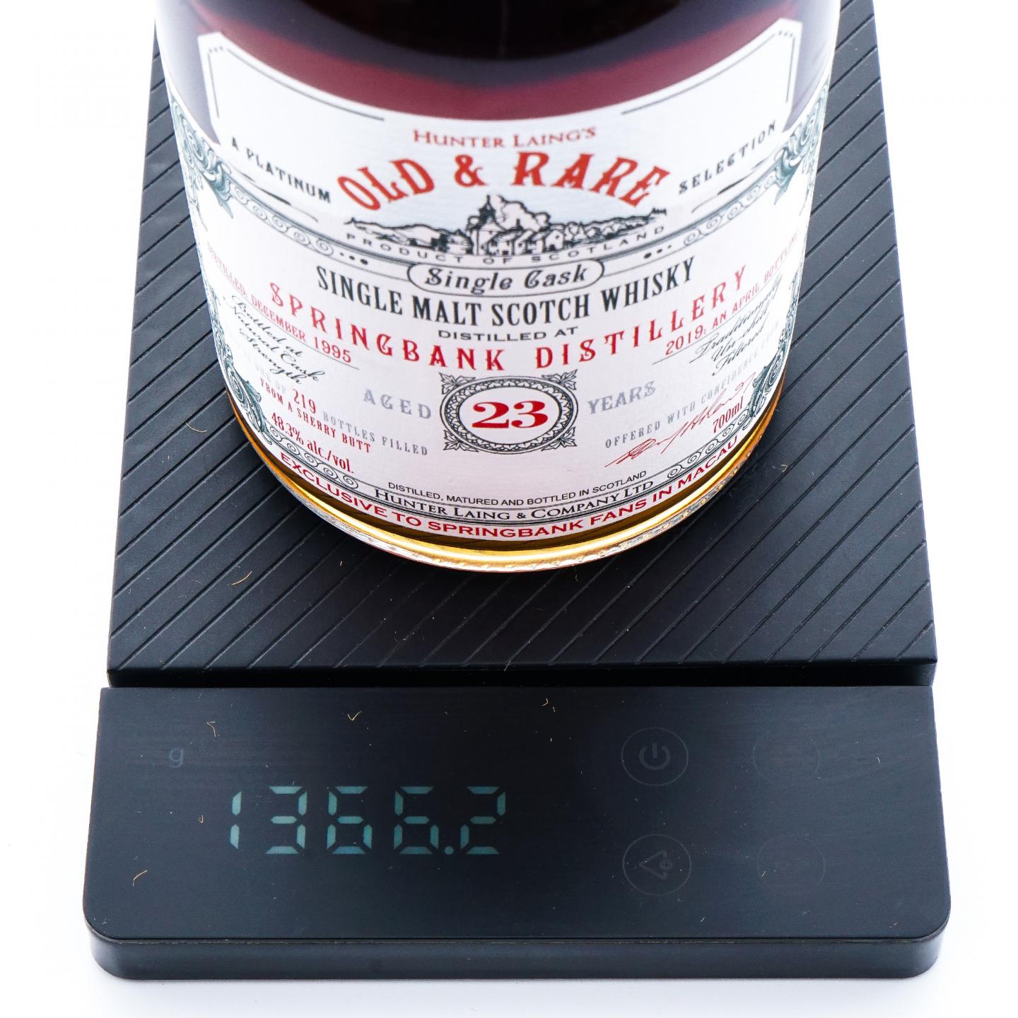 Springbank 云顶 23年 1995-2019 雪莉单桶 HL Old & Rare