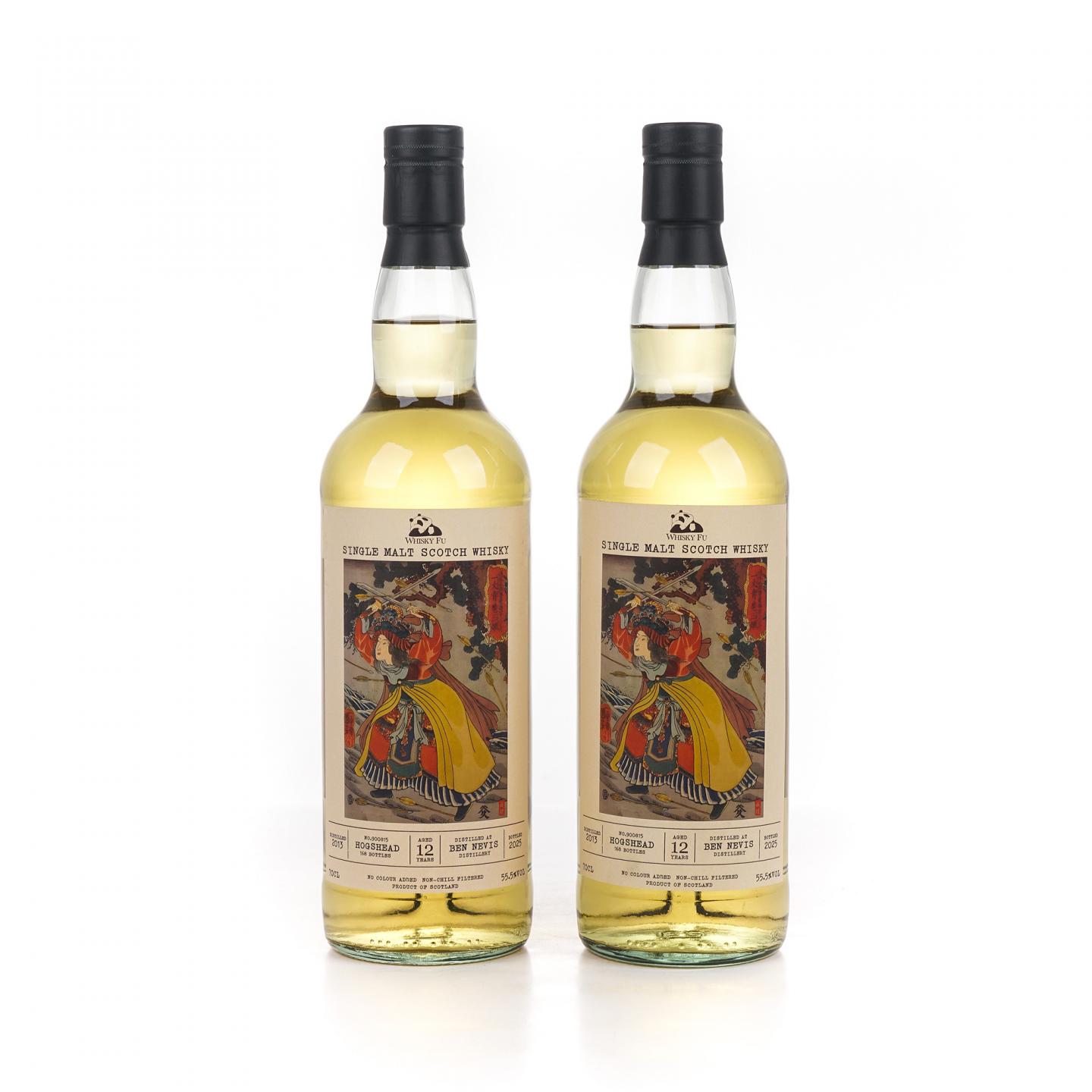 Bennevis 本尼维斯 12年 2013-2025 「通俗水浒传豪杰·一丈青扈三娘」波本桶单桶 2支组