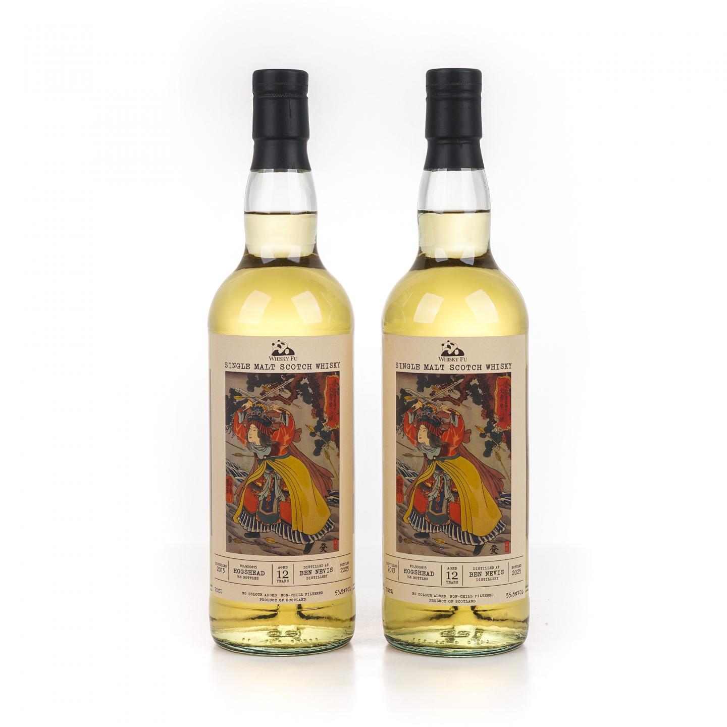 Bennevis 本尼维斯 12年 2013-2025 「通俗水浒传豪杰·一丈青扈三娘」波本桶 2支组