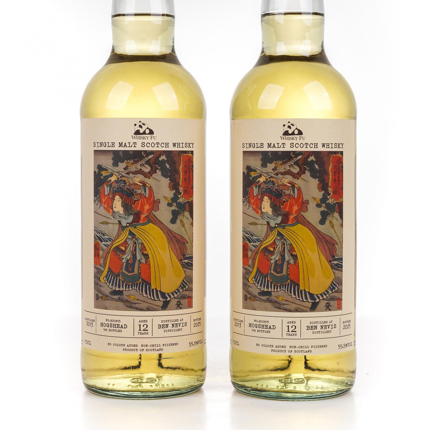 Bennevis 本尼维斯 12年 2013-2025 「通俗水浒传豪杰·一丈青扈三娘」波本桶 2支组