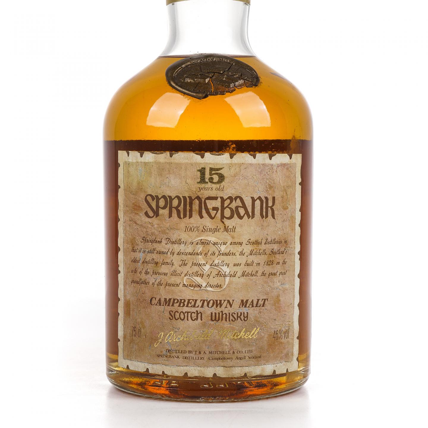 Springbank 云顶 15年 邮票标 750ml