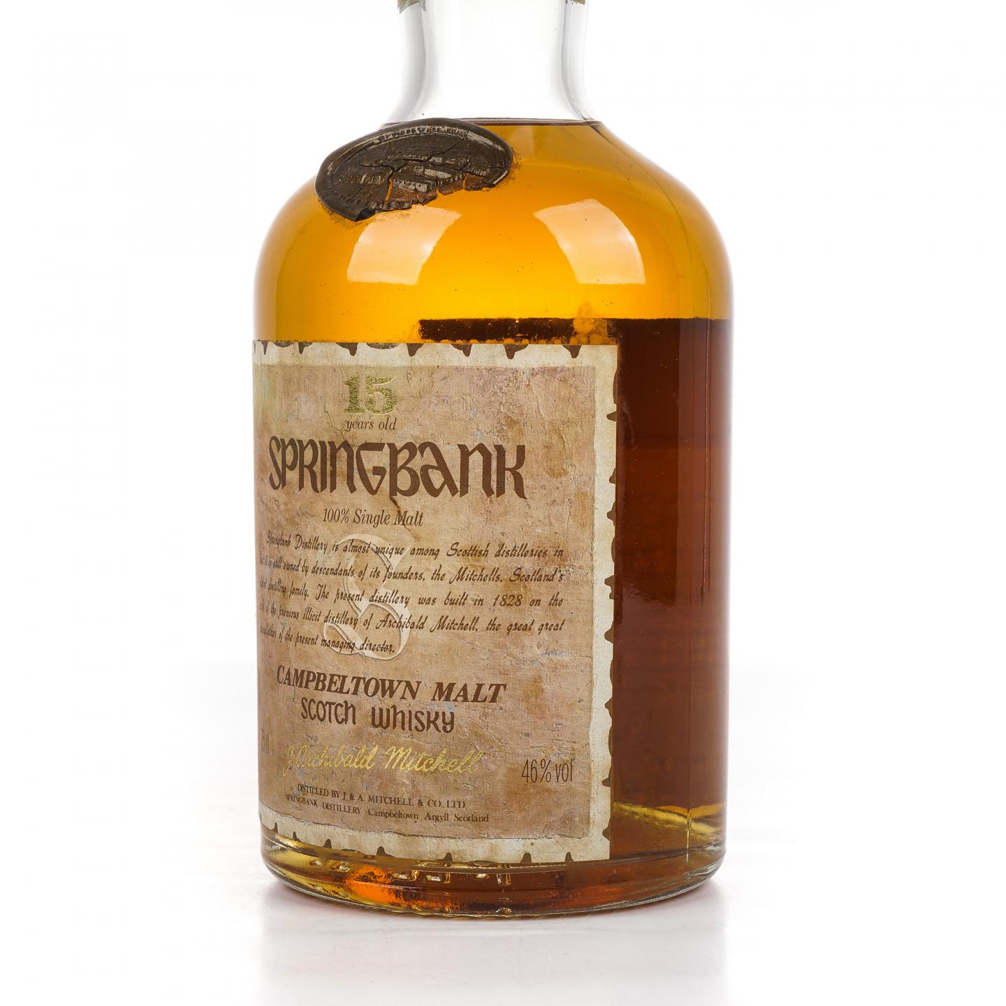 Springbank 云顶 15年 邮票标 750ml