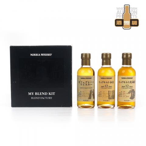 【中样】Nikka 北海道 12年/仙台 12年/科菲谷物 3瓶组*180ml