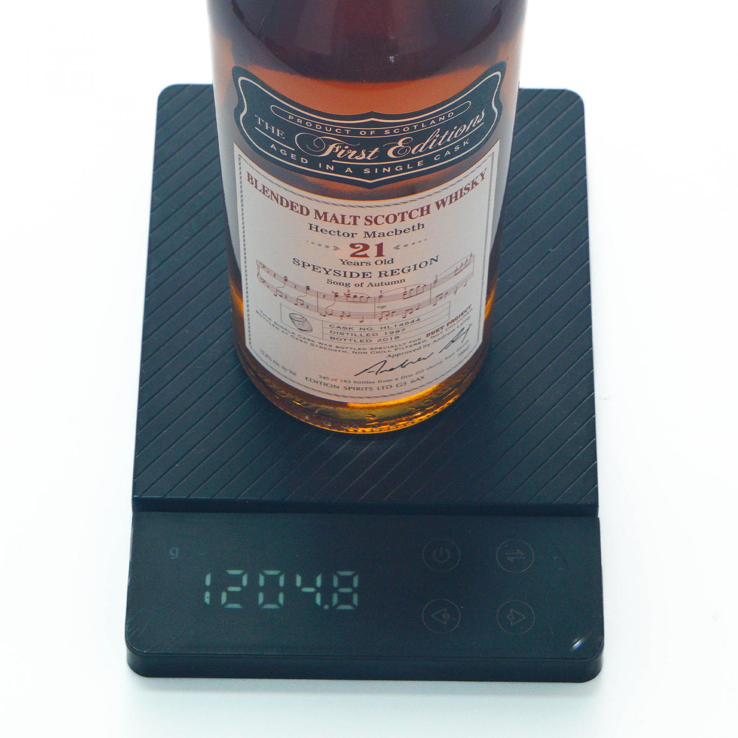 Hector Macbeth 21年 1997-2018 调和麦芽