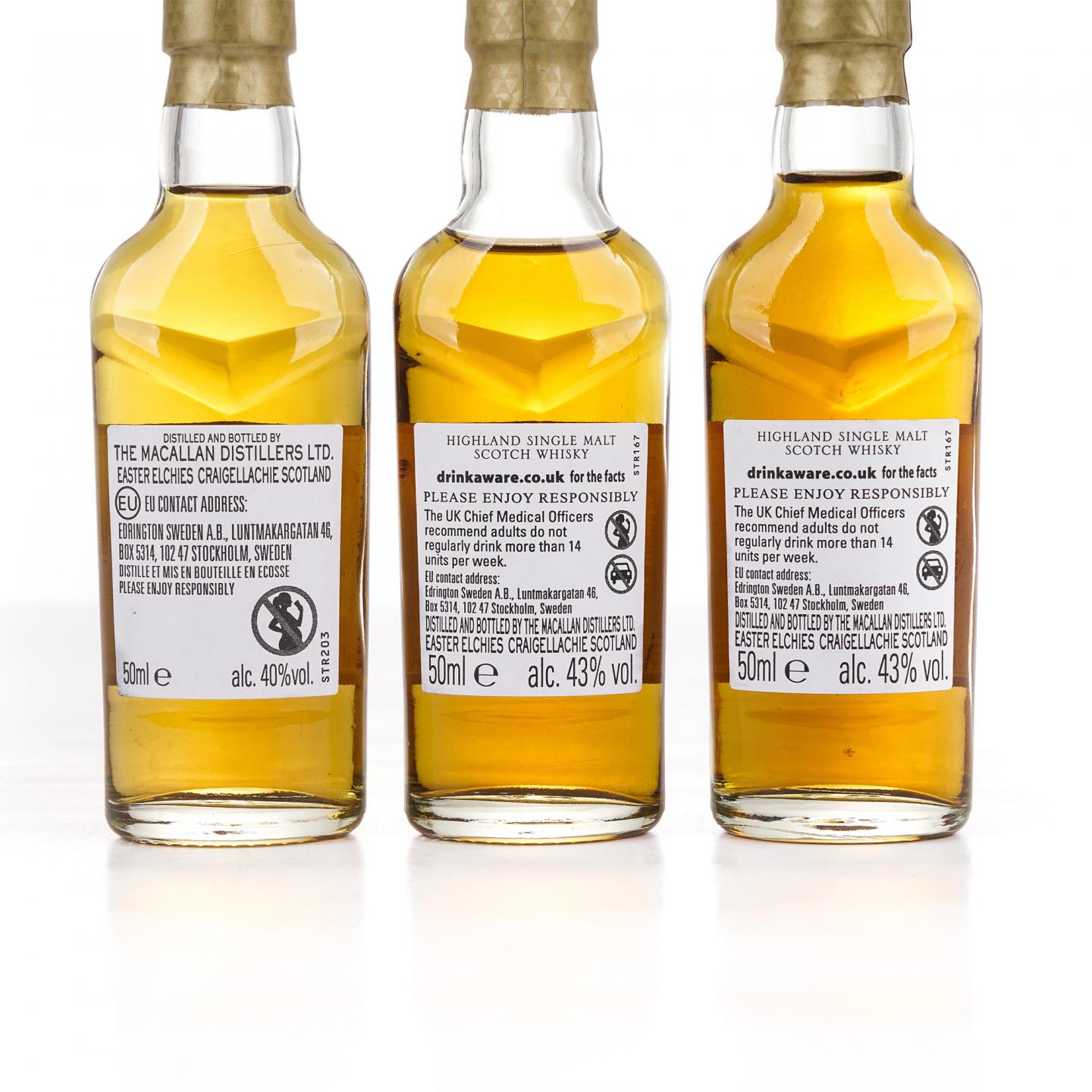 【酒版】Macallan麦卡伦 12/15/18年 Double Cask 50ml*3瓶组