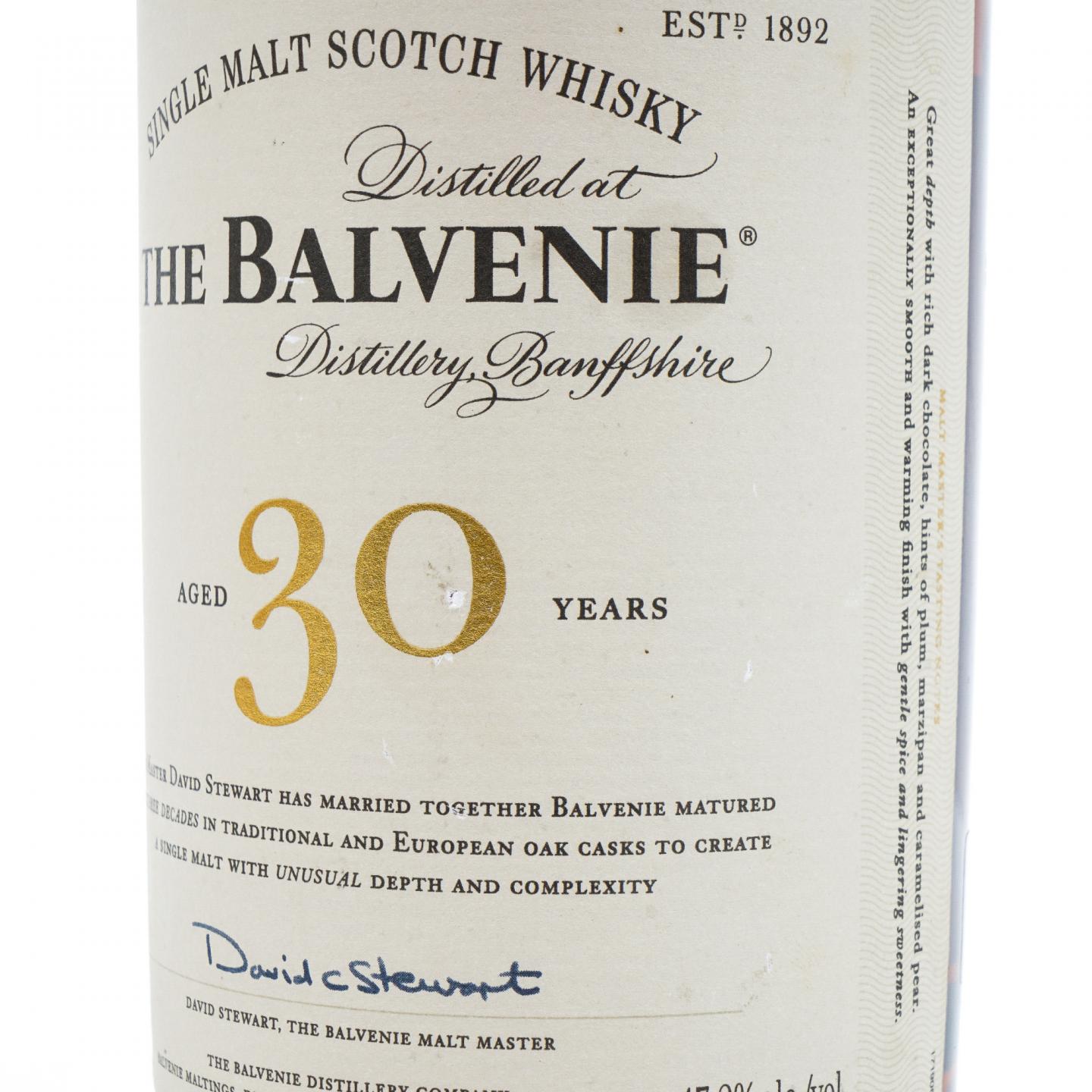 Balvenie 百富 30年 David Stewart