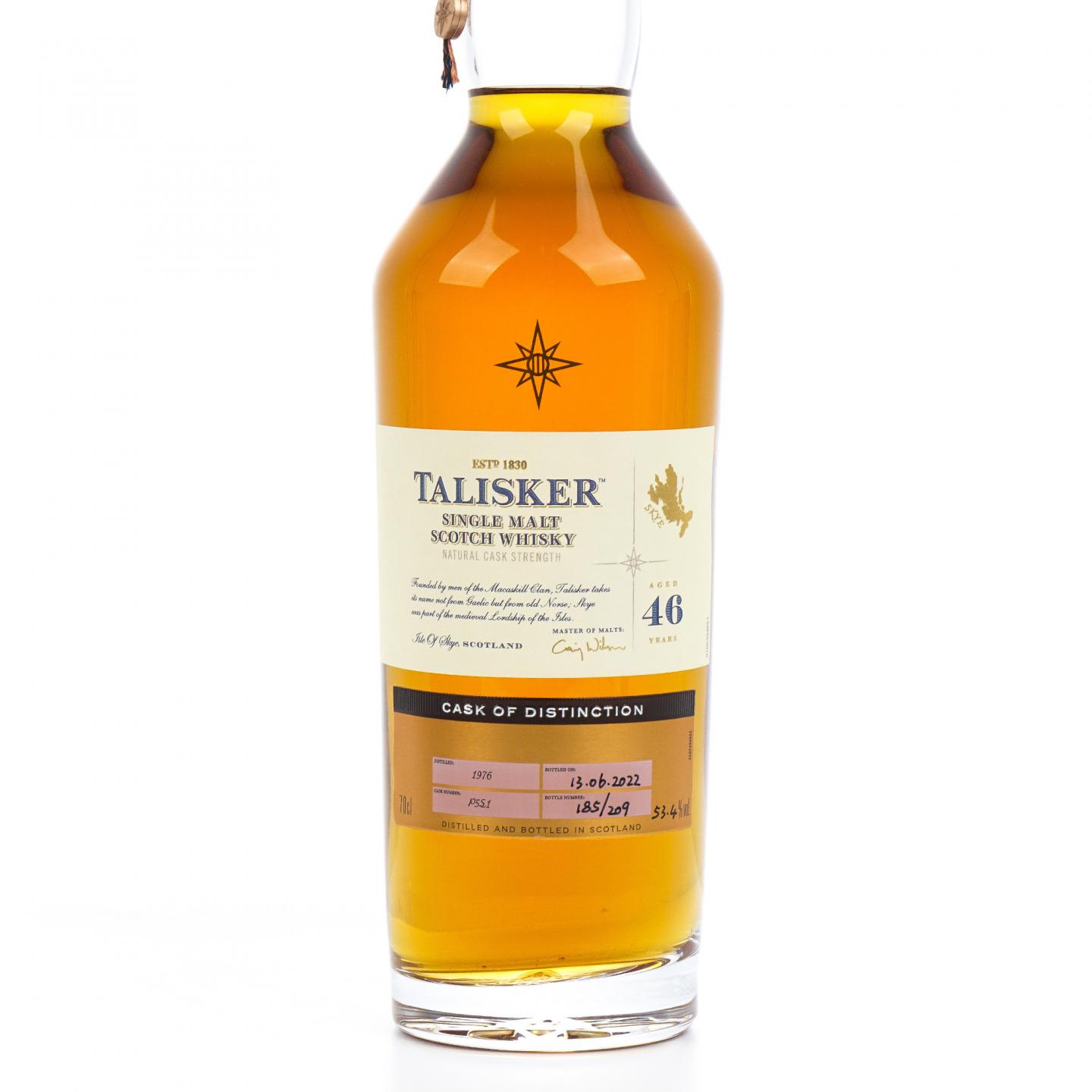 Talisker 泰斯卡 46年 1976-2022 COD星星标 行货
