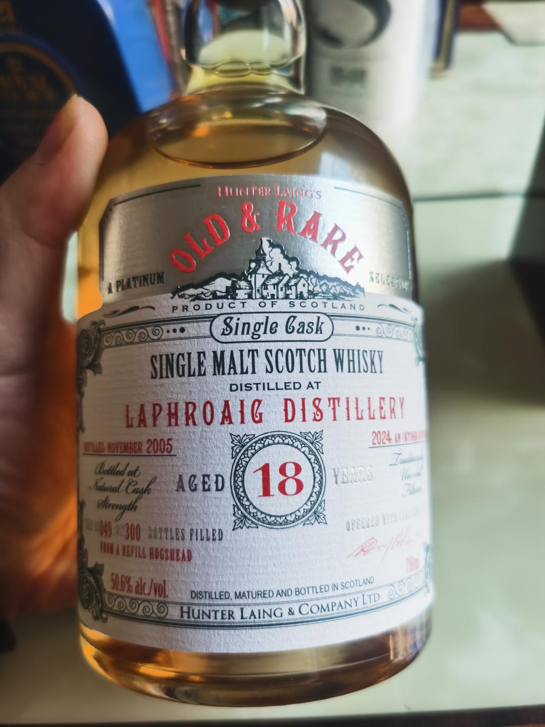 HL亨特•梁 拉弗格18年 2005-2024 白金系列 单桶桶强