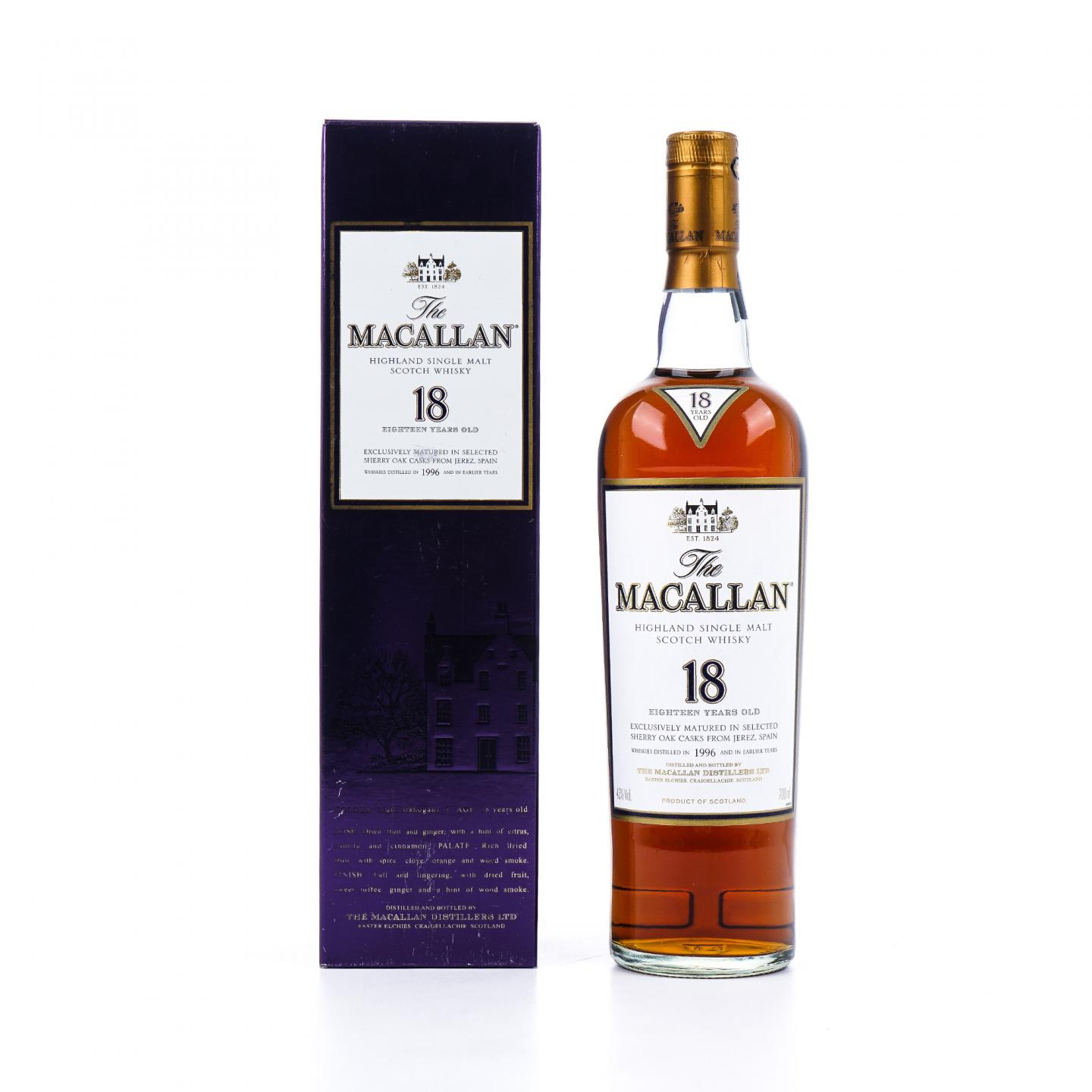 Macallan 麦卡伦 18年 1996 雪莉桶