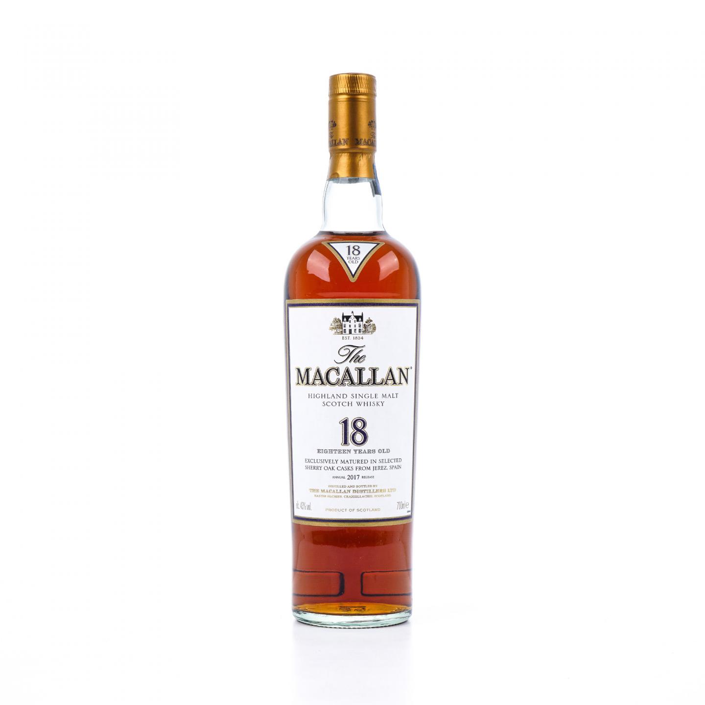 Macallan 麦卡伦 18年 2017 雪莉桶 700ml