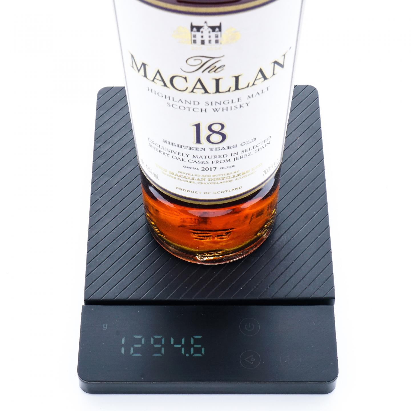 Macallan 麦卡伦 18年 2017 雪莉桶 700ml