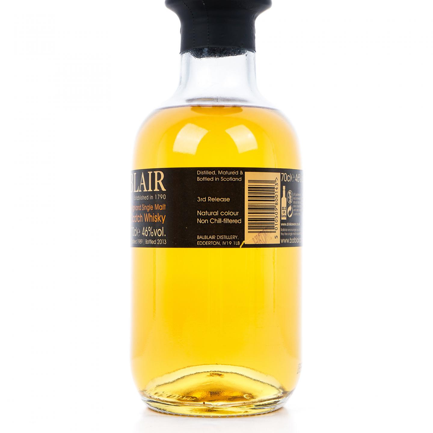 Balblair 巴布莱尔 1989-2013 3rd Release