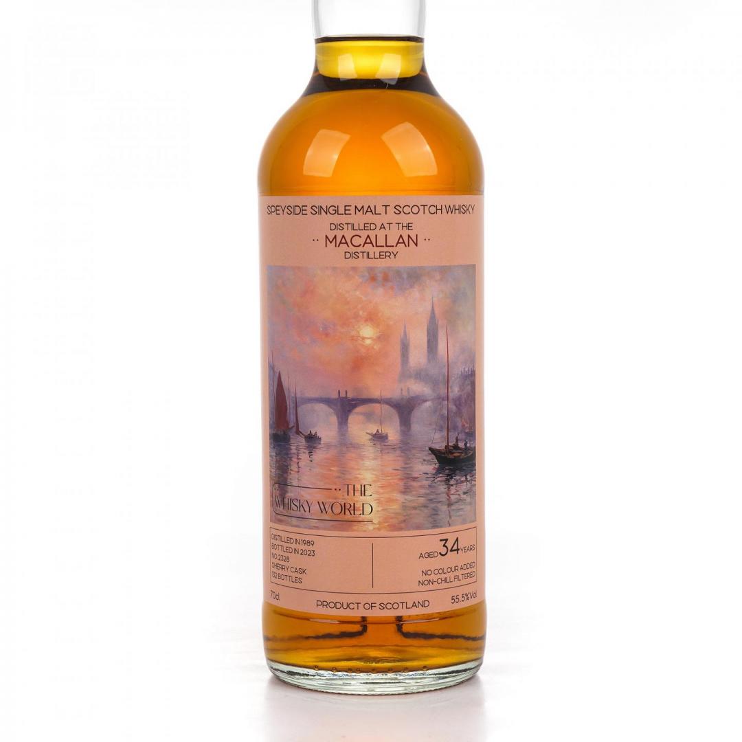 【低价起拍】麦卡伦1989-2023 34年「伦敦的雾」雪莉桶单桶单一麦芽威士忌 55.5% 700ml