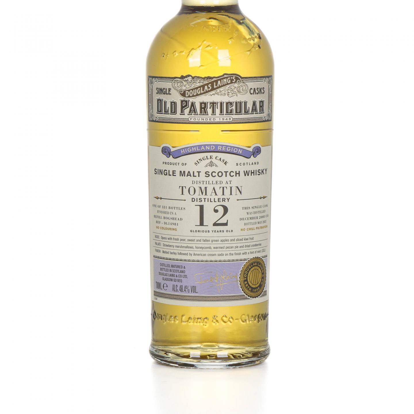 Tomatin 汤马丁 12年 2008-2021 DL Old Particular