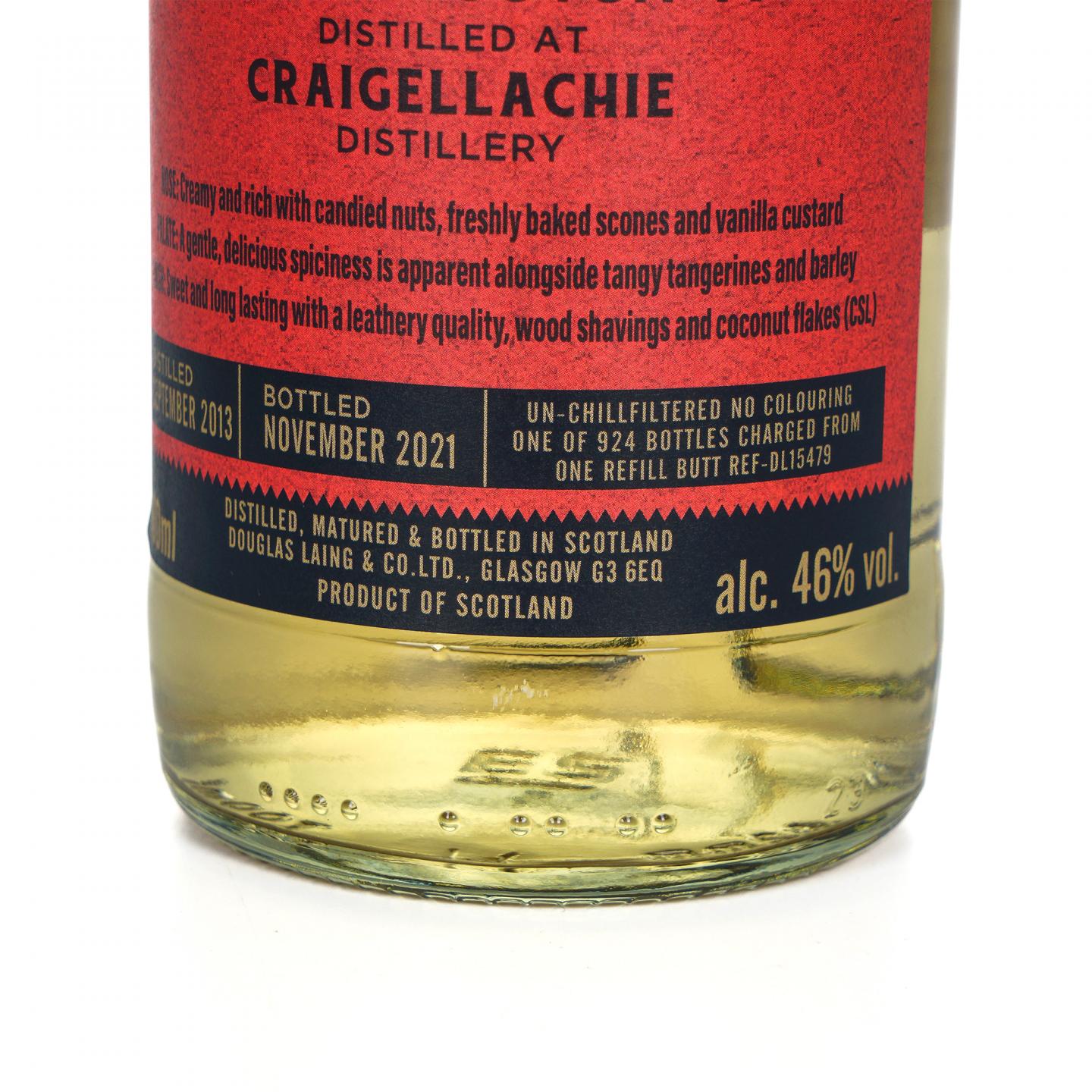 Craigellachie 克莱拉奇 8年 2013-2021 单桶 DL 15479
