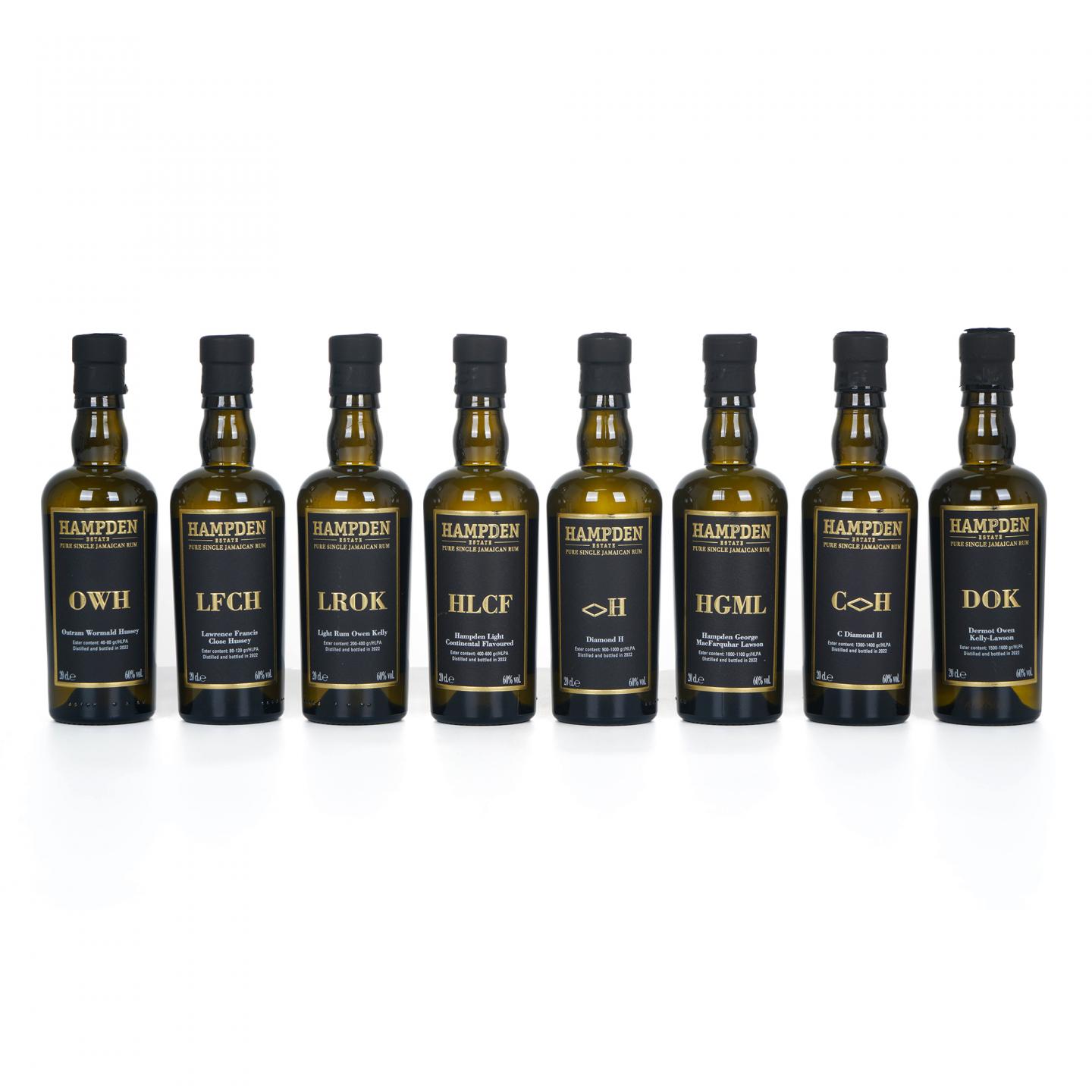 【中样】Hampden Estate 汉普登庄园 2022 朗姆酒 8瓶组*200ML