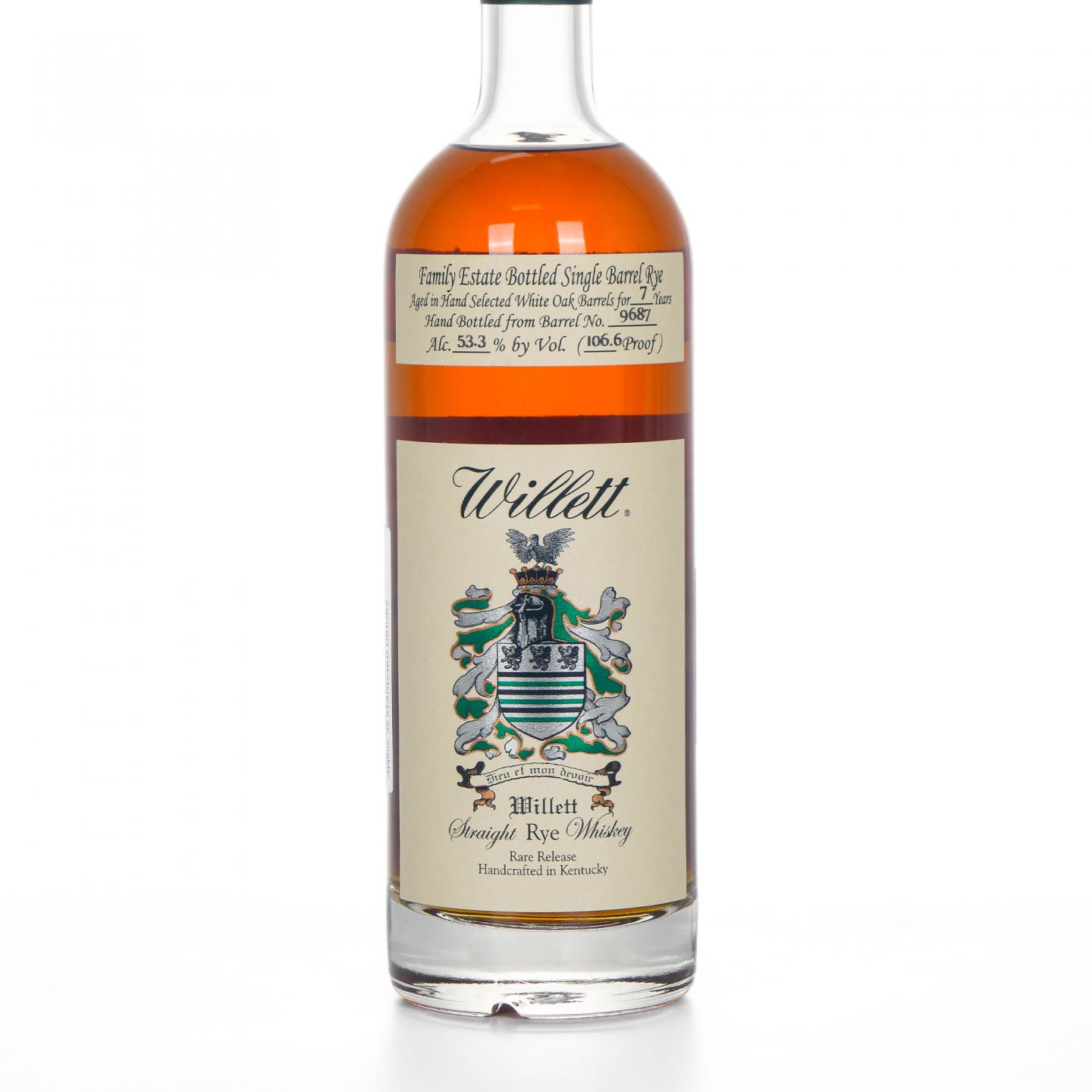 Willett 威利特 7年 家族庄园 黑麦 单桶#9687