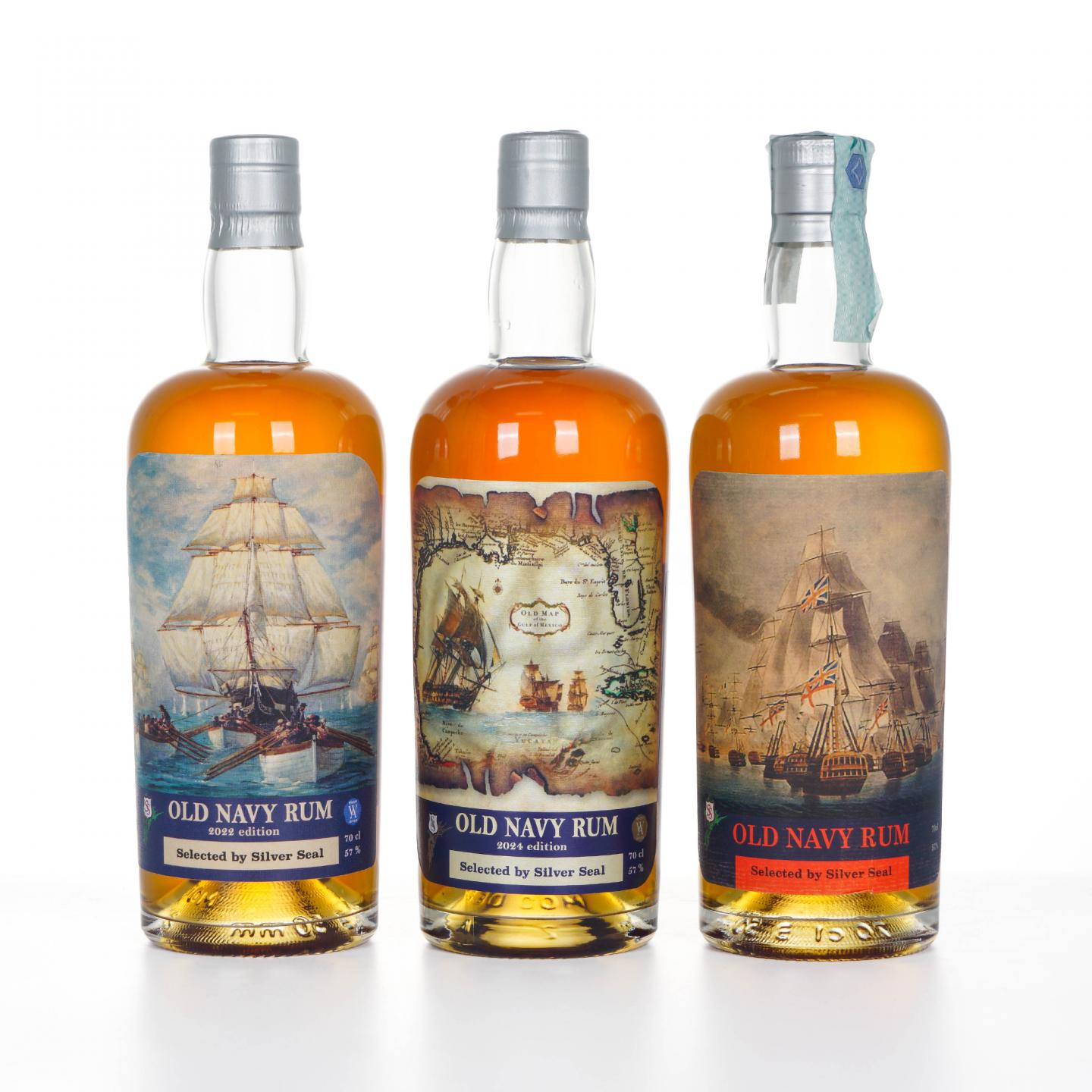 Old Navy Rum 2018/2022/2024 Silver Seal 老海军朗姆酒 3支组