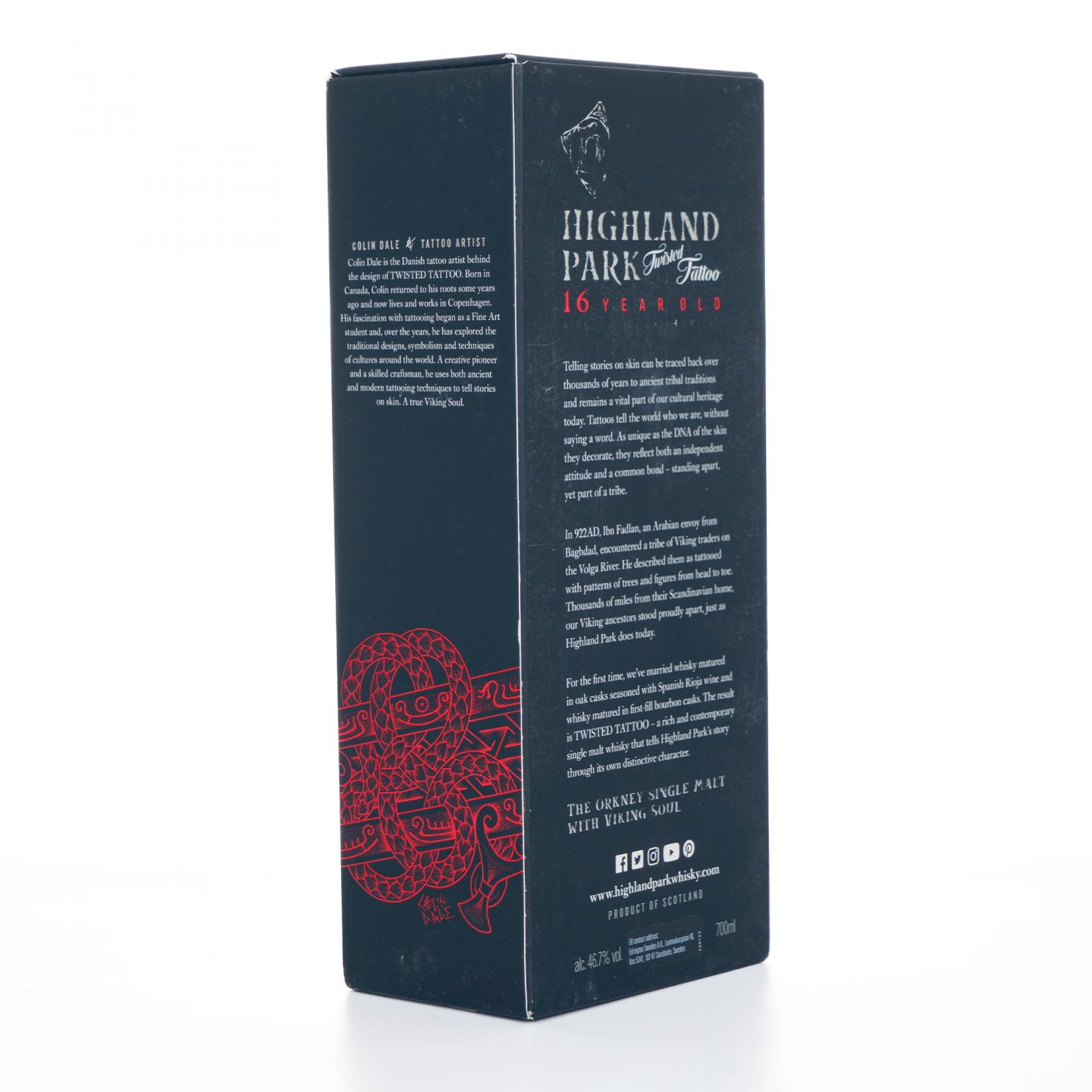 Highland Park 高原骑士 16年 Twisted Tattoo