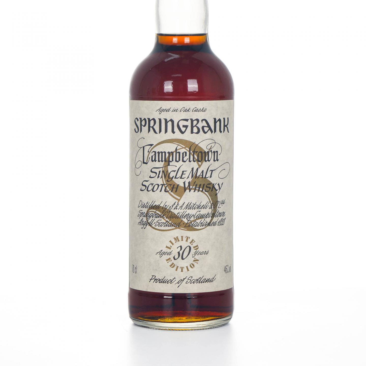 Springbank 云顶 30年 限量版