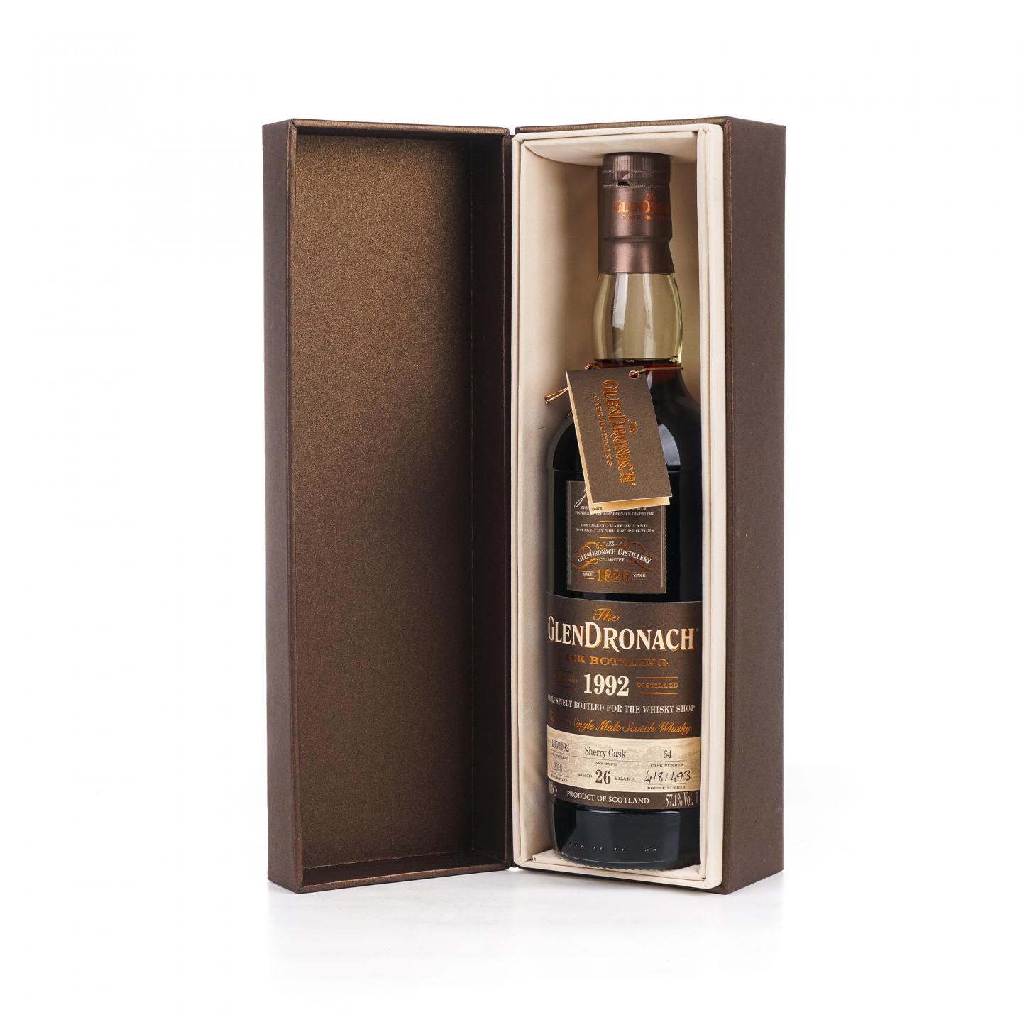 Glendronach 格兰多纳 26年 1992-2018 雪莉桶#64