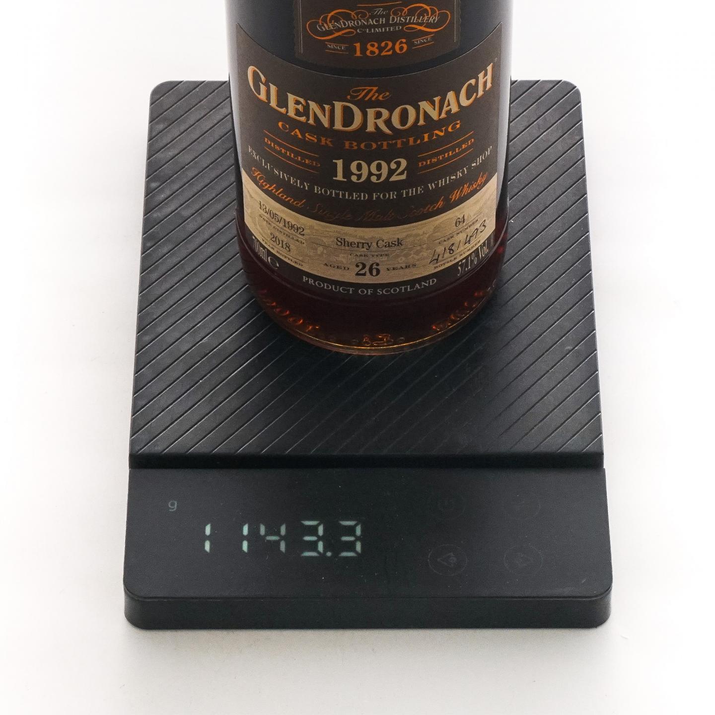 Glendronach 格兰多纳 26年 1992-2018 雪莉桶#64