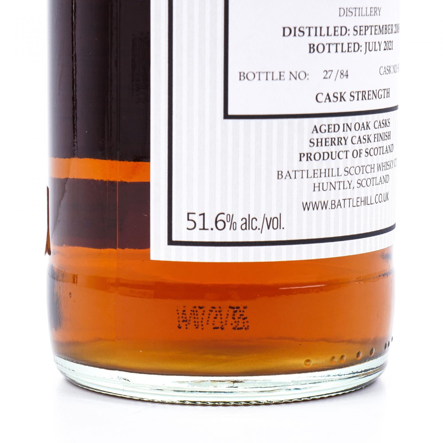 Aultmore 欧摩 2008-2021 Battlehill 雪莉桶后熟