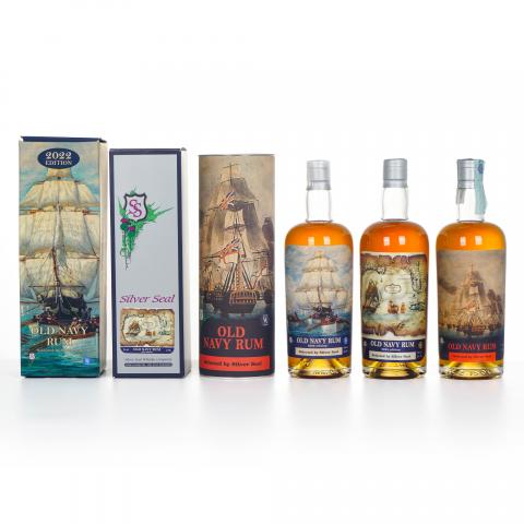 Old Navy Rum 2018/2022/2024 Silver Seal 老海军朗姆酒 3支组