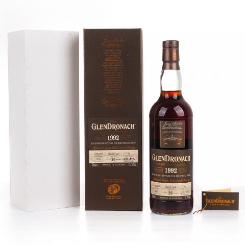 Glendronach 格兰多纳 26年 1992-2018 雪莉桶#64