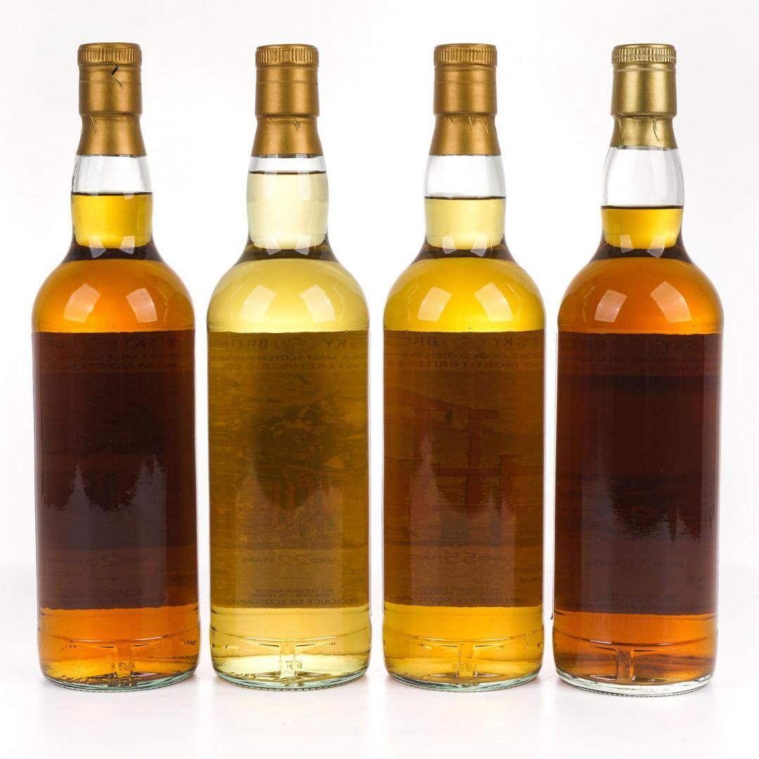 【艺术套装】拉弗格2001-2024/慕赫1996-2023/大摩1991-2021/ North British北英1967-2022 22/26/30/55年「春夏秋冬」单桶威士忌套装4只组 59.2/58.1/55.6/47.8% 700mlx4