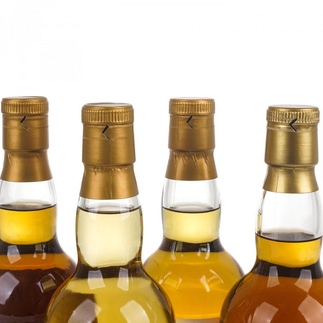 【艺术套装】拉弗格2001-2024/慕赫1996-2023/大摩1991-2021/ North British北英1967-2022 22/26/30/55年「春夏秋冬」单桶威士忌套装4只组 59.2/58.1/55.6/47.8% 700mlx4