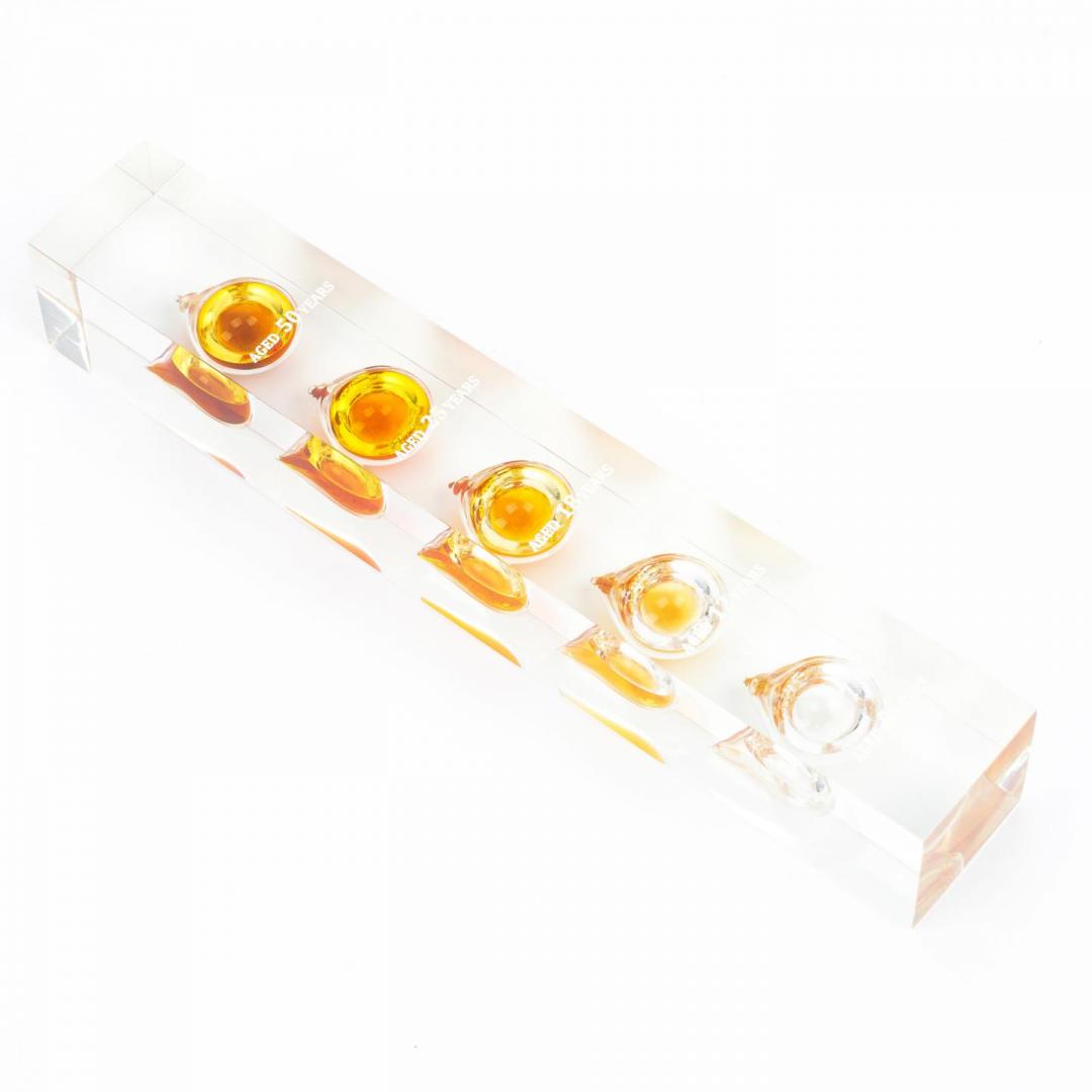 【山崎50年】00年代 山崎 50/25/18/12/0年单一麦芽威士忌摆件 43% 20mlx5