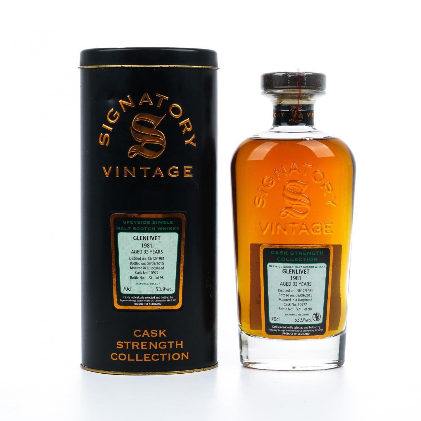 Glenlivet 格兰威特 33年 1981-2015 SV 桶号#10977