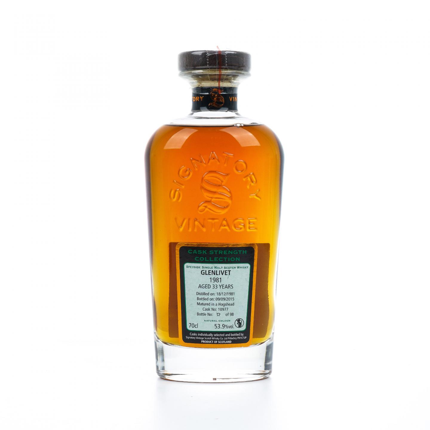 Glenlivet 格兰威特 33年 1981-2015 SV 桶号#10977