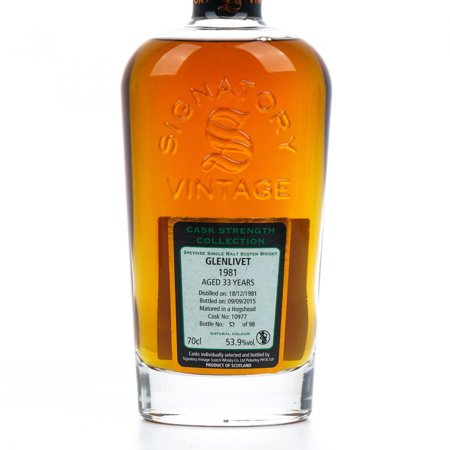 Glenlivet 格兰威特 33年 1981-2015 SV 桶号#10977
