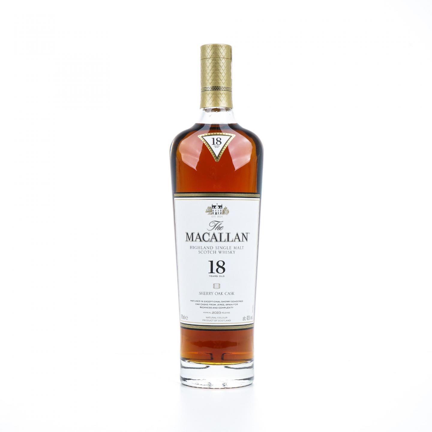 【附X光图】Macallan 麦卡伦 18年 2023 雪莉桶