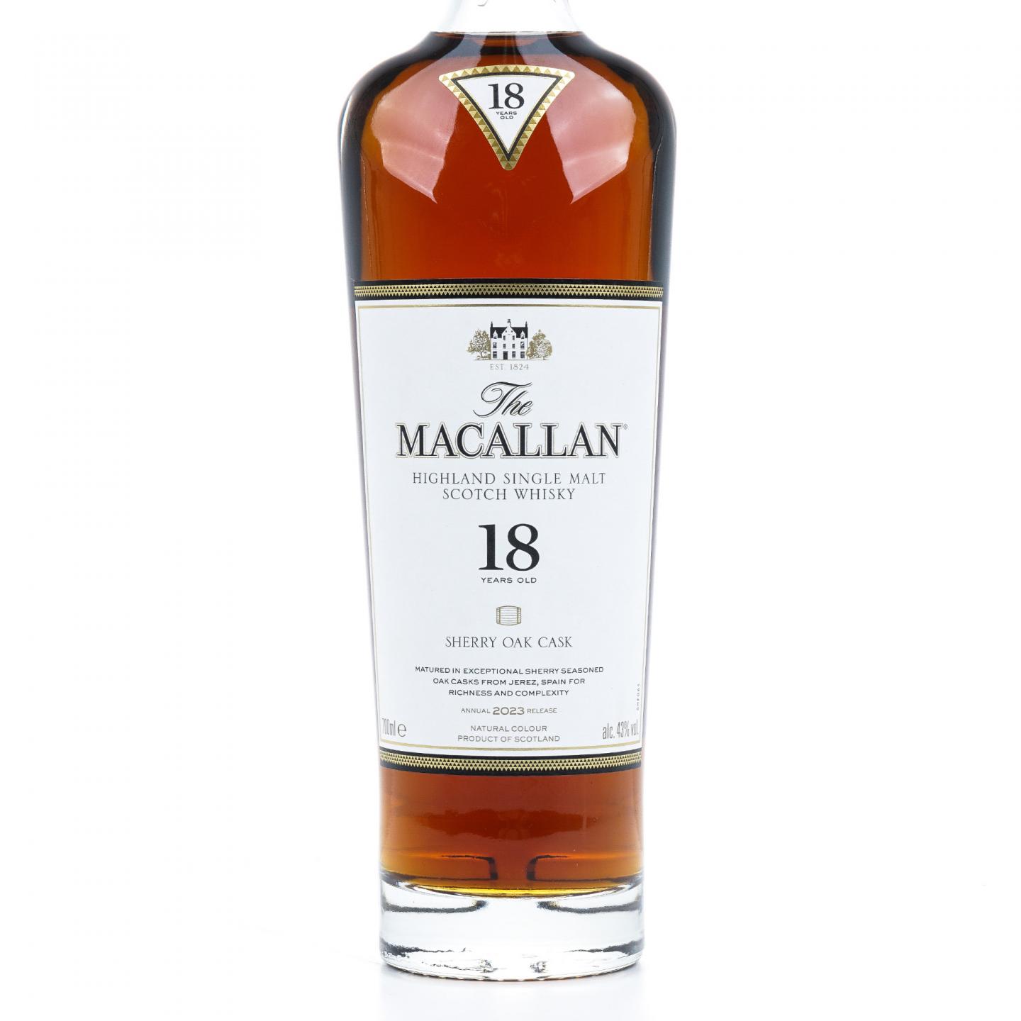 【附X光图】Macallan 麦卡伦 18年 2023 雪莉桶
