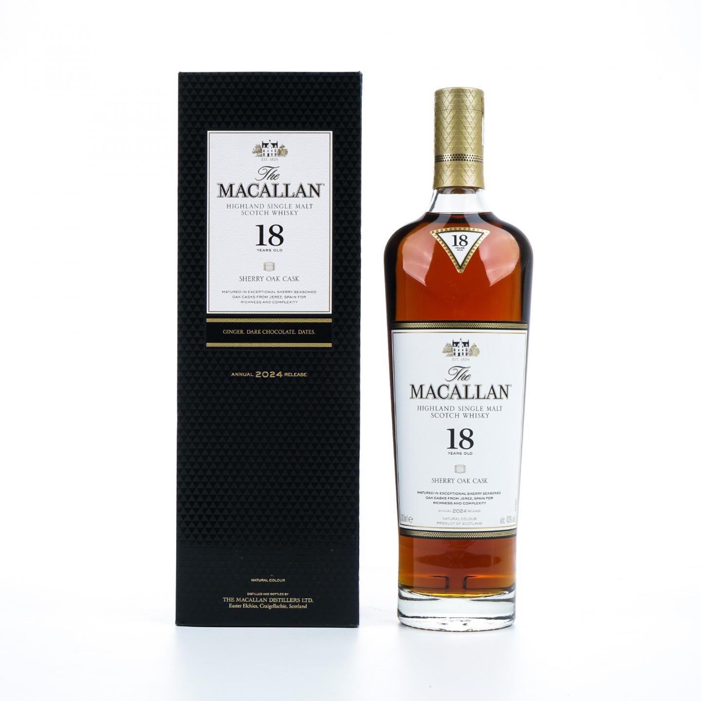 【附X光图】Macallan 麦卡伦 18年 2024 雪莉桶