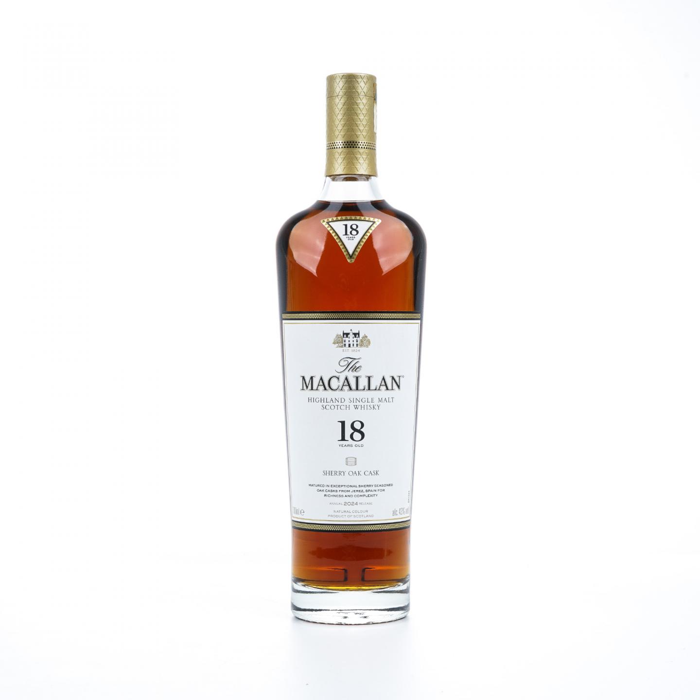 【附X光图】Macallan 麦卡伦 18年 2024 雪莉桶
